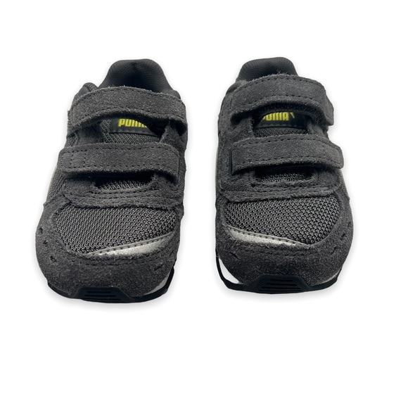 NEW Puma Vista V Castlerock Sneakers White/Gray/Black Shoes Baby Size 5C - Picture 3 of 8